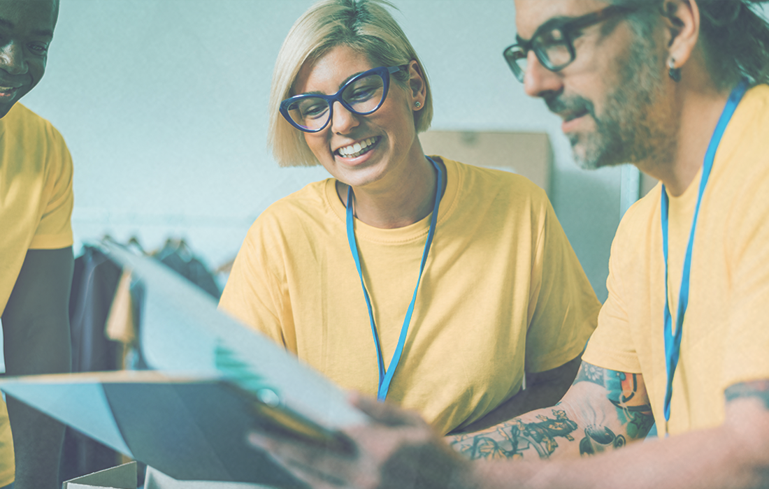 Looking at paperwork